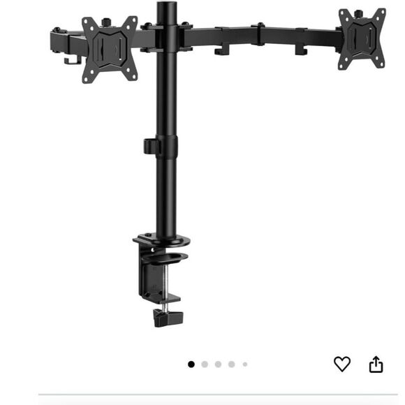 ErGear Dual Monitor Stand, Heavy Duty Adjustable Monitor Mount for 2 Screens - Picture 1 of 1